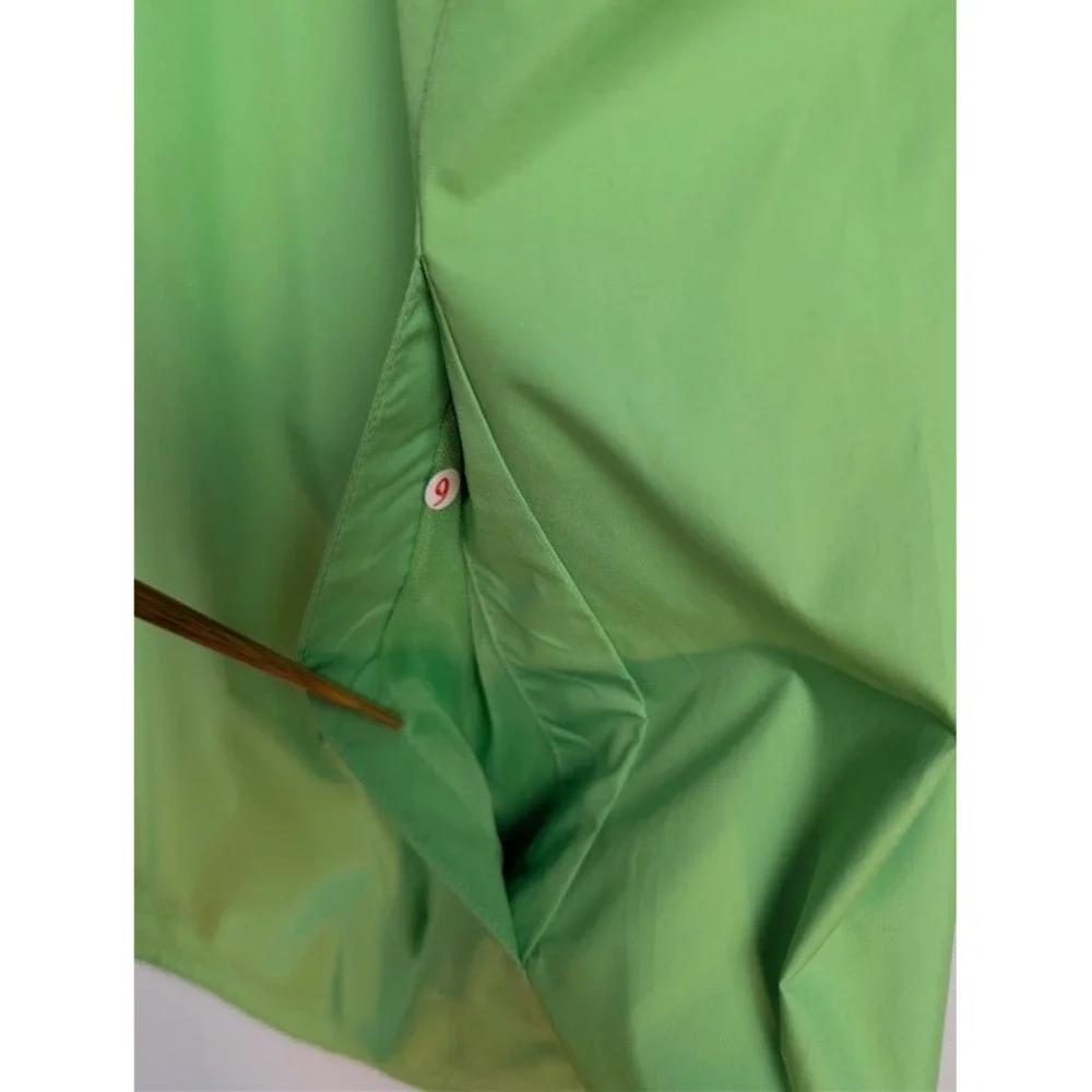 Zero Restriction Golf Vest Mens L Lime Green Navy Vented Wind Rain Resistant NWT